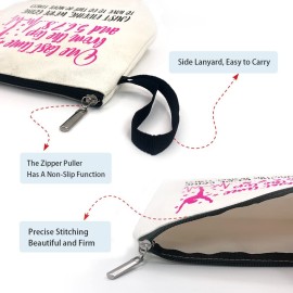 ZHANTUONE Dance Teacher Funny Cosmetic Bag, for Travel Toiletry Zipper Storage Pouch Makeup Bag, Appreciation Gifts for Dance Teacher Dance Instructors, Retirement Graduation Appreciation Gifts