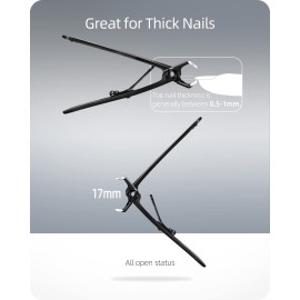 EBEWANLI Thick Toenail Clippers, 17mm Wide Jaw Opening Toenail Clippers for Thick Toenails or Finger Nails, Heavy Duty Nail Clippers for Men, Big Nail Clippers for Women EBEWANLI Thick Toenail Clippers, 17mm Wide Jaw Opening Toenail Clippers for Thick Toenails or Finger Nails, Heavy Duty Nail Clippers for Men, Big Nail Clippers for Women