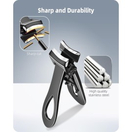 EBEWANLI Thick Toenail Clippers, 17mm Wide Jaw Opening Toenail Clippers for Thick Toenails or Finger Nails, Heavy Duty Nail Clippers for Men, Big Nail Clippers for Women EBEWANLI Thick Toenail Clippers, 17mm Wide Jaw Opening Toenail Clippers for Thick Toenails or Finger Nails, Heavy Duty Nail Clippers for Men, Big Nail Clippers for Women