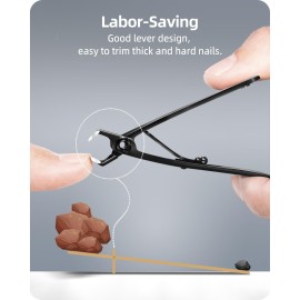 EBEWANLI Thick Toenail Clippers, 17mm Wide Jaw Opening Toenail Clippers for Thick Toenails or Finger Nails, Heavy Duty Nail Clippers for Men, Big Nail Clippers for Women EBEWANLI Thick Toenail Clippers, 17mm Wide Jaw Opening Toenail Clippers for Thick Toenails or Finger Nails, Heavy Duty Nail Clippers for Men, Big Nail Clippers for Women