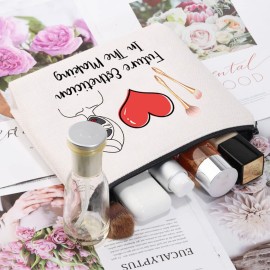 CMNIM New Job Beautician Makeup Bag Future Esthetician In The Making Esthetician Accessory Pouch Beauty School Grad Gift