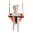 nets Tribe 2 -in- 1 Toddler Swing. Swing Seat for Kids with Adjustable Ropes, for Kids Heavy Duty Rope Play Secure Children Swings Set, for Outdoor Indoor, Backyard. Upgrade Product (Orange)