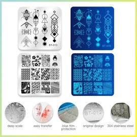 Biutee Nail Stamping Plates Nail Stamping Kit Flower Leaf Geometry Line Butterfly Pattern Nail Stamp Plate with Nail Stamper Scraper Storage Bag Gift Box Nail Stamp Templates for Nail Art Design DIY Biutee Nail Stamping Plates Nail Stamping Kit Flower Leaf Geometry Line Butterfly Pattern Nail Stamp Plate with Nail Stamper Scraper Storage Bag Gift Box Nail Stamp Templates for Nail Art Design DIY
