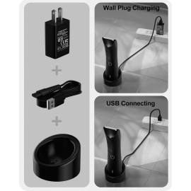 Charging Dock Compatible with MANSCAPED 3.0&2.0 as Replacement for Manscaped Charger Dock with AC Adapter 4.9FT Power Cord for The Lawn Mower 3.0/2.0 and The Weed Whacker Nose and Ear Hair Trimmer