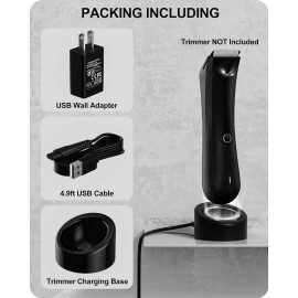 Charging Dock Compatible with MANSCAPED 3.0&2.0 as Replacement for Manscaped Charger Dock with AC Adapter 4.9FT Power Cord for The Lawn Mower 3.0/2.0 and The Weed Whacker Nose and Ear Hair Trimmer