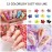 2 Boxes 3D Flower Nail Charms for Acrylic Nails,12 Colors 3D Nail Flowers Rhinestone with Gold Silver Pearl Caviar Beads,Spring Flower Mixed Nail Art Craft Design DIY Nail Decoration for Women Girls