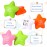 Kasyat 20 Pcs Star Stress Balls - 2.16 Motivational Squeeze Toys for Adults, Teens, Students & Party Favors(Orange, Pink, White, Green)