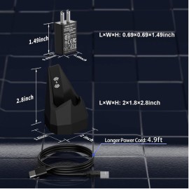 WUKUR Charger Dock for 4.0, Charging Dock Compatible with The Lawn Mower 4.0 Electric Groin Hair Trimmer Only