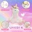 JUSTQUNSEEN Unicorn Stuffed Animals Plush Ballerina Baby Doll, Unicor n Toys for Girl Age 4-6, Stuffed Animals for Girls 4 Year Old Girls Birthday Gift U nicorn Decorations for Girl Toys 4-5(Pink)