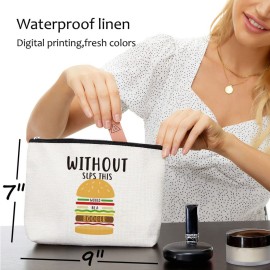 Speech Therapy Gifts, Speech Language Pathologist Gifts, Speech Therapist Gift for Women, Speech Therapist Appreciation Funny Makeup Bag, Therapist Cosmetic Bag - Without SLPs This Would Be A Booger