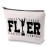 Cheerleading Cosmetic Bag Cheer Leader Fearless Flawless Makeup Bag With Zipper Cheerleader Survival Kit Cheer Team Gift (FLER)