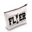 Cheerleading Cosmetic Bag Cheer Leader Fearless Flawless Makeup Bag With Zipper Cheerleader Survival Kit Cheer Team Gift (FLER)
