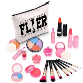 Cheerleading Cosmetic Bag Cheer Leader Fearless Flawless Makeup Bag With Zipper Cheerleader Survival Kit Cheer Team Gift (FLER) Cheerleading Cosmetic Bag Cheer Leader Fearless Flawless Makeup Bag With Zipper Cheerleader Survival Kit Cheer Team Gift (FLER)