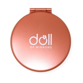 Doll of Mirrors Magnifying Makeup Mirror 4 in 1, Portable Blush Pink Handheld Cosmetic Mirror with 1X-5X-7X-15X Zoom for Everyday Use from