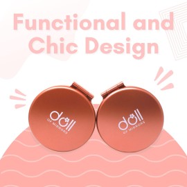 Doll of Mirrors Magnifying Makeup Mirror 4 in 1, Portable Blush Pink Handheld Cosmetic Mirror with 1X-5X-7X-15X Zoom for Everyday Use from Doll of Mirrors Magnifying Makeup Mirror 4 in 1, Portable Blush Pink Handheld Cosmetic Mirror with 1X-5X-7X-15X Zoom for Everyday Use from