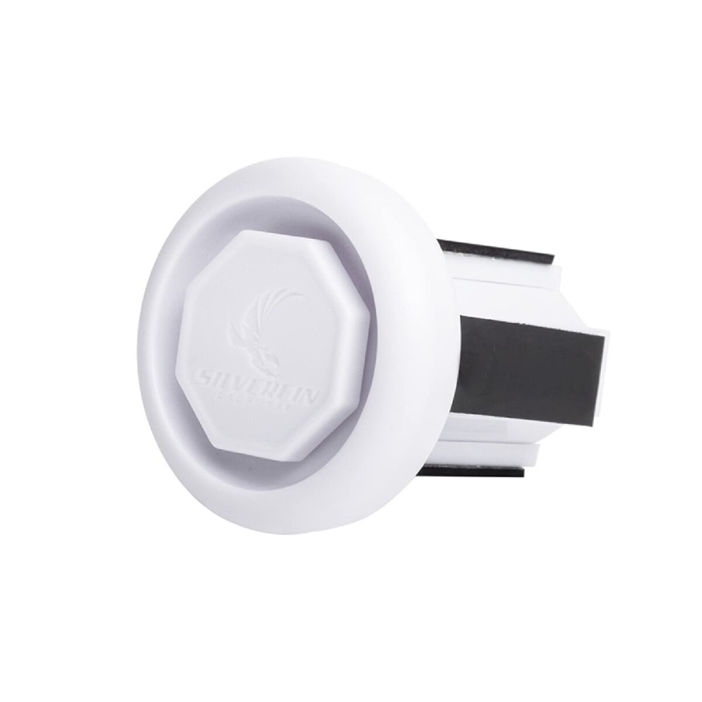 Silverfin Lacrosse End Cap | Lacrosse Stick Butt End Cap: Sturdy & Easy to Install| Lightweight, Durable Lacrosse Butt End Caps with Firm Grip for Superior Stick Control (White)