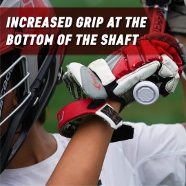 Silverfin Lacrosse End Cap | Lacrosse Stick Butt End Cap: Sturdy & Easy to Install| Lightweight, Durable Lacrosse Butt End Caps with Firm Grip for Superior Stick Control (White)