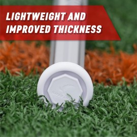 Silverfin Lacrosse End Cap | Lacrosse Stick Butt End Cap: Sturdy & Easy to Install| Lightweight, Durable Lacrosse Butt End Caps with Firm Grip for Superior Stick Control (White)