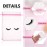 Reginary 100 Pcs Eyelash Aftercare Bags Eye Lash Print Makeup Bags Empty Beauty Gift Women Drawstring Cosmetic Organza Pouch for Makeup Jewelry Supplies(4 x 6 Inch,Pink Plus Black)