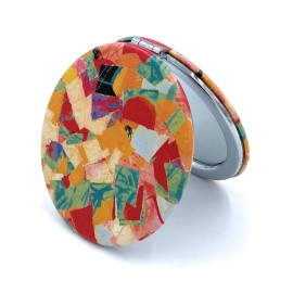 Aeisage Pretty Compact Mirror Cute Handheld Mirror for Girls Folding Mirror for Purses Small Makeup Mirror Pocket Size Cosmetic Mirror