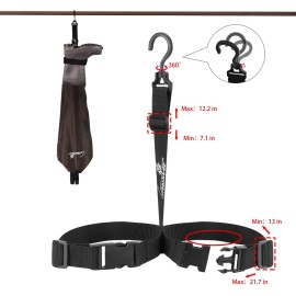 GREENWATER Hip Waders for Men Women with Boots Waterproof,2-Ply PVC/Nylon Adult Bootfoot Hip Waders with Cleated for Fishing & Hunting (Brown, M12)