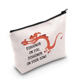 POFULL Mushu Gift Movie Inspired Gift Dishonor On You Dishonor On Your Cow Cosmetic Bag (Dishonor On You bag)