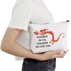 POFULL Mushu Gift Movie Inspired Gift Dishonor On You Dishonor On Your Cow Cosmetic Bag (Dishonor On You bag)
