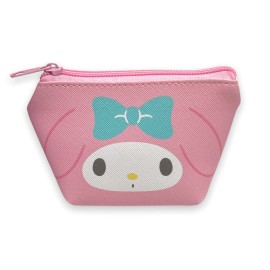 Sanrio My Melody Face Boat Type Cosmetics Small Pouch Bag 4.3 in (W)  3 in (H)  2 in (D) For Adult Use