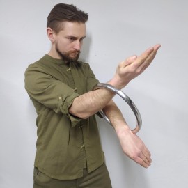 Tongcamo Wing Chun Ring Stainless Steel Kung Fu Rings Strength Martial Arts Training Equipment