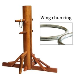 Tongcamo Wing Chun Ring Stainless Steel Kung Fu Rings Strength Martial Arts Training Equipment