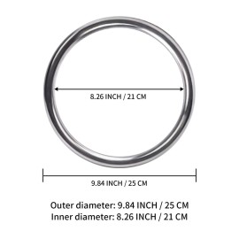 Tongcamo Wing Chun Ring Stainless Steel Kung Fu Rings Strength Martial Arts Training Equipment