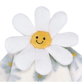 Lambs & Ivy Sweet Daisy Lovey White Flower Plush Security Blanket