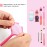 100pcs Makeup Brush Protector Cosmetic Makeup Brush Pen Guard Expandable Mesh Sleeve Covers Set Storage Small Medium Large Sizes Brushes for Travel (pink)