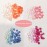 Heart Nail Charms 3D Flat Back Design Orange Pink Blue Heart Nail Art Charms for Acrylic Nails Decoration DIY Hearts Nail Jewelry Gems Change Color in Sunlight