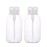 2Pcs 500ml (16.9oz) Nail Polish Remover Pump Bottle Dispenser Empty Push Down Pump Dispenser Bottle with Flip Top Cap for Nail Polish and Makeup Remover, Clear