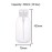 2Pcs 500ml (16.9oz) Nail Polish Remover Pump Bottle Dispenser Empty Push Down Pump Dispenser Bottle with Flip Top Cap for Nail Polish and Makeup Remover, Clear