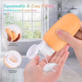 Morfone Travel Bottles Set for Toiletries, Tsa Approved Travel Size Containers BPA Free Leak Proof Refillable Liquid Silicone Squeezable Travel Accessories for Shampoo Conditioner Lotion (4Pack 3oz) Morfone Travel Bottles Set for Toiletries, Tsa Approved Travel Size Containers BPA Free Leak Proof Refillable Liquid Silicone Squeezable Travel Accessories for Shampoo Conditioner Lotion (4Pack 3oz)