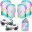 Knee Pads for Kids Elbow Pads Wrist Guards with Drawstring Mesh Bag, 7 in 1 Protective Gear Set for Girls Boys for Skating Cycling Scooter, 3-8 Years (Unicorn)