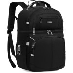 Cooler Backpack,Double Deck Leakproof Cooler Bag,Insulated Backpack Cooler Lunch Backpack for Men Women,Grey & Black
