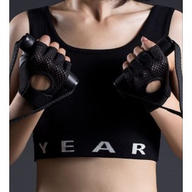 SUJAYU Gym Gloves Workout Gloves Women Men, Anti-Slip Breathable Gym Essentials Women for Weightlifting Cycling Training, Guantes para Gym Mujer (M, Black)