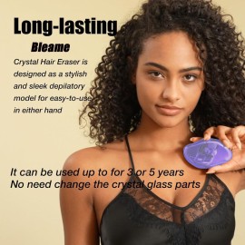 Bleame Crystal Hair Eraser, Bleame Crystal Hair Remover, for Men & Women Arms Legs Back, Fast & Easy Exfoliate, Soft Smooth Silky Skin, Apply To Any Part Of The Body (Purple) (Purple) Bleame Crystal Hair Eraser, Bleame Crystal Hair Remover, for Men & Women Arms Legs Back, Fast & Easy Exfoliate, Soft Smooth Silky Skin, Apply To Any Part Of The Body (Purple) (Purple)