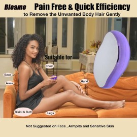 Bleame Crystal Hair Eraser, Bleame Crystal Hair Remover, for Men & Women Arms Legs Back, Fast & Easy Exfoliate, Soft Smooth Silky Skin, Apply To Any Part Of The Body (Purple) (Purple) Bleame Crystal Hair Eraser, Bleame Crystal Hair Remover, for Men & Women Arms Legs Back, Fast & Easy Exfoliate, Soft Smooth Silky Skin, Apply To Any Part Of The Body (Purple) (Purple)