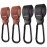 Longomat 4-Pack Baby Stroller Hooks Clip or Hanging Diaper Bag Universal Hooks Accessories for Stroller and Car or Shopping Cart (Black and Brown)