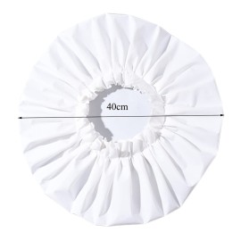 VEABEST jumbo eatra large shower cap for women reusable waterproof, 2 Packs adjustable shower cap bath hair cap for women thick, long hair, locs, braids (Black and White)