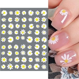 SILPECWEE Spring Daisy Nail Stickers Flower Nail Art Stickers Smile Face Sunflower Nail Design Self-Adhesive Nail Decals Manicure Tips Nail Decoration for Women Girls Kids (12 Sheets) SILPECWEE Spring Daisy Nail Stickers Flower Nail Art Stickers Smile Face Sunflower Nail Design Self-Adhesive Nail Decals Manicure Tips Nail Decoration for Women Girls Kids (12 Sheets)