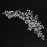 JWICOS Bride Wedding Hair Vine Pearl Bridal Hair Piece Crystal Wedding Hair Accessories Long Headband for Women and Girls (silver)