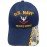 United States Navy Proudly Served Petty Officer Third Class Duty Honor Courage Navy Blue Acrylic Adjustable Embroidered Hat - Officially Licensed