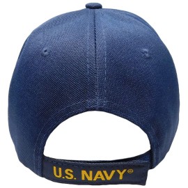 United States Navy Proudly Served Petty Officer Third Class Duty Honor Courage Navy Blue Acrylic Adjustable Embroidered Hat - Officially Licensed