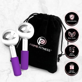 Ice Globes for Facials, Unbreakable Steel Cooling Roller, Cryo Sticks for Face, Massager for Face, Neck & Eyes, Skin Care for Dark Circles, Puffiness, Wrinkles, Collagen Production (purple) Ice Globes for Facials, Unbreakable Steel Cooling Roller, Cryo Sticks for Face, Massager for Face, Neck & Eyes, Skin Care for Dark Circles, Puffiness, Wrinkles, Collagen Production (purple)