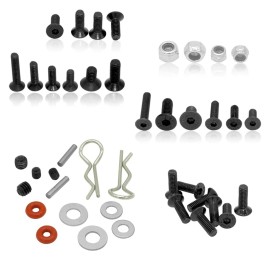 GLOBACT 531PCS RC Screw Kit RC Repair Tool Kit and RC Screwdrivers RC Hex Nut Socket for Axial Redcat HPI Arrma Losi RC4WD 1/8 1/10 1/12 1/16 Scale RC Cars Trucks Crawler Accessories